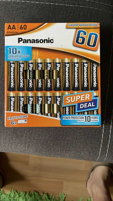 Baterie alkaliczne Panasonic AA o pojemności 60 sztuk
