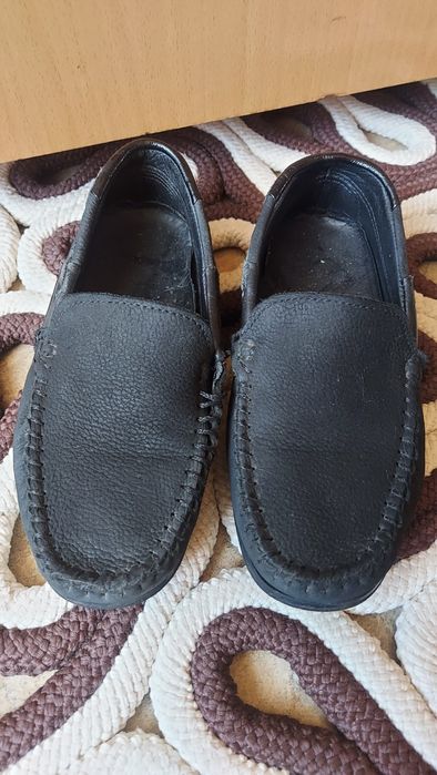 Чорні мокасини хлопчику 28 розмір