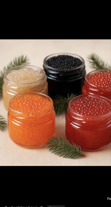 Ікра,форель,лосось,щука,осетр