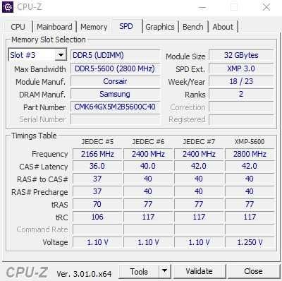 Corsair Vengeance DDR5 64GB 2×32GB 5600MHz