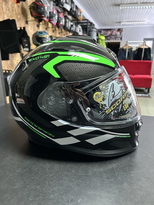 Kask Scorpion motocyklowy Exo 491 R. M oraz L blenda