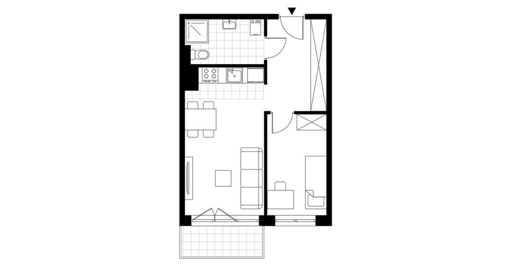Ogrody centrum 2 | mieszkanie 2-pok. | A.1.12