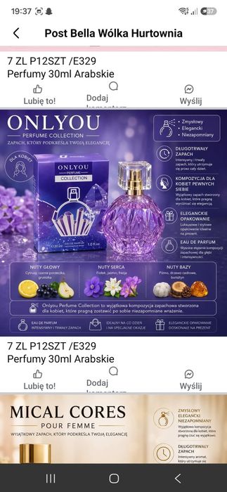 Woda perfumowana damska