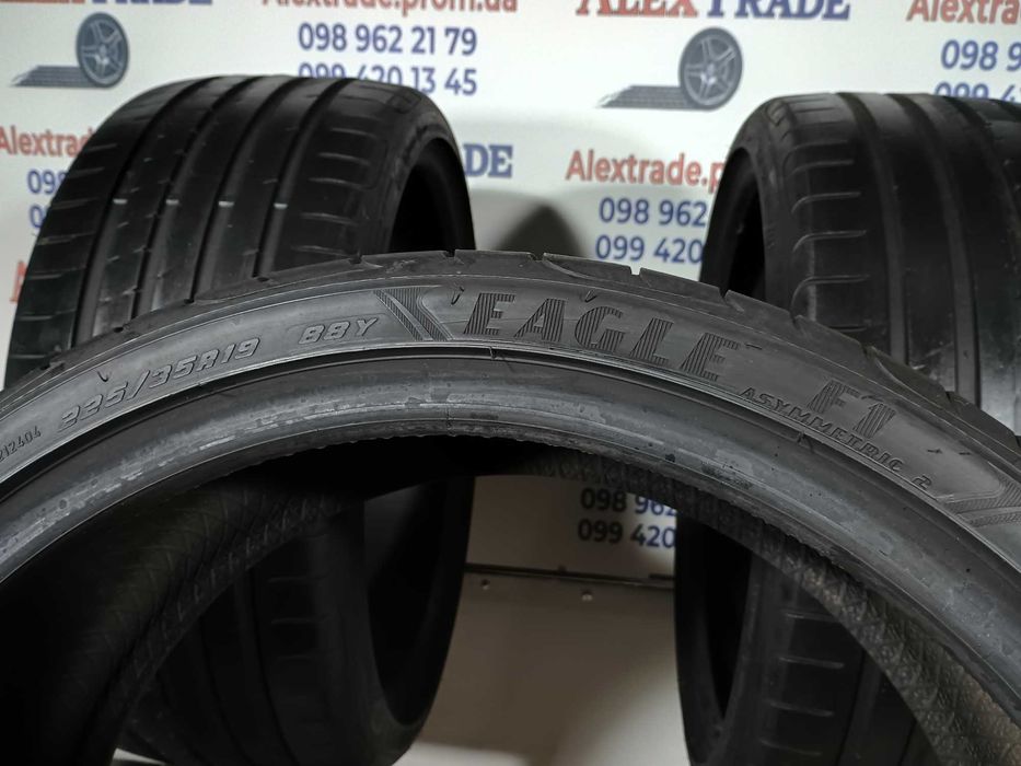 4 шт. 225/35 R19 Goodyear Eagle F1 Asymmetric 2 літні шини бу