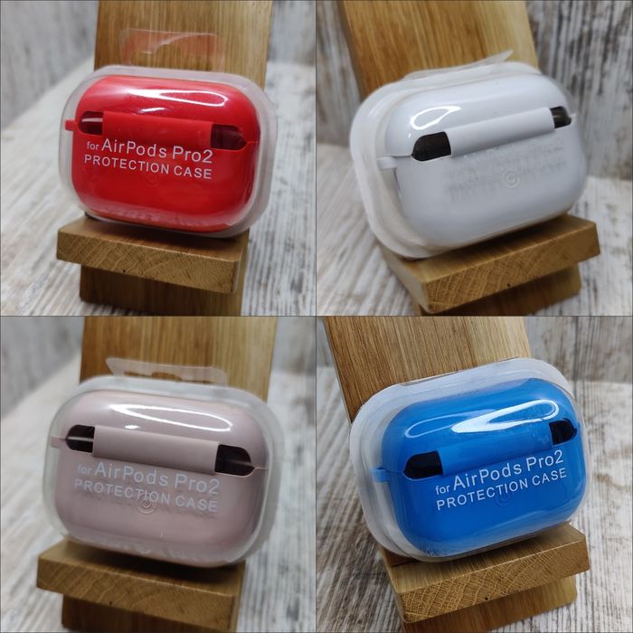 Чехол Silicone Case на AirPods Pro 2. Карабин. Микрофибра. Чохол