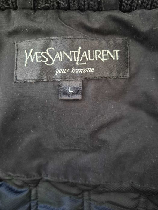 kurtka zimowa damska premium L 40 Yves Saint Laurent oryginalna czarna