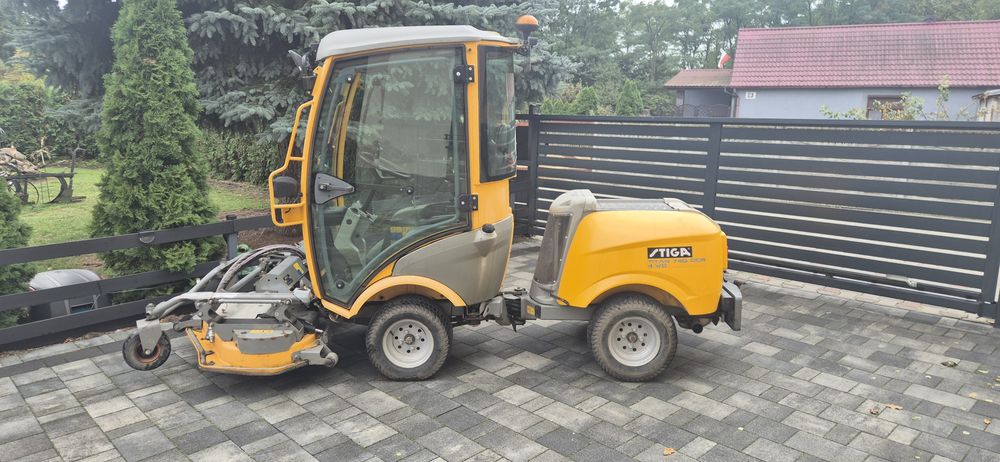 Kosiarka traktorek nośnik Stiga TITAN 740 DCR 4x4 Pług kosisko