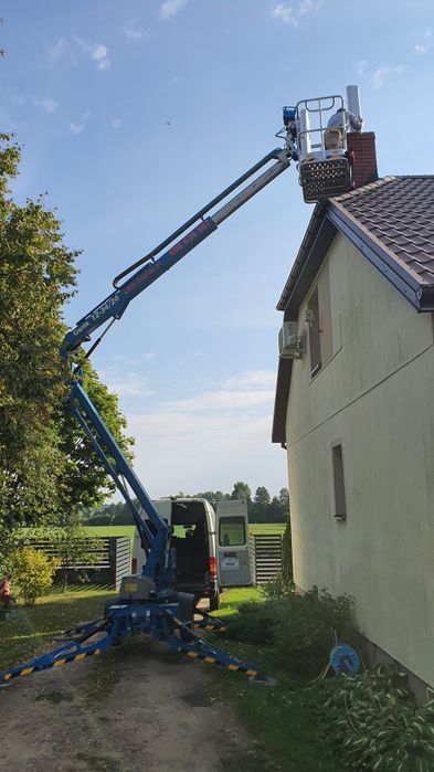 Wynajem podnośnika koszowego na przyczepie