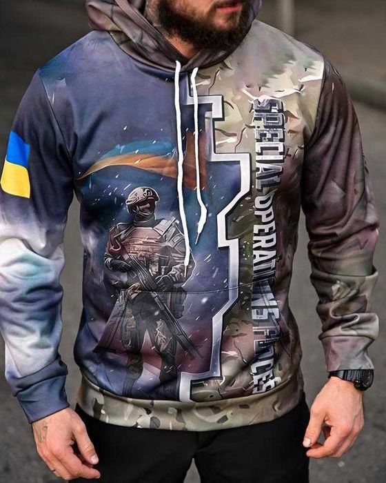 Тактичне худі Special Operations Forces Мілітарі стиль Без передоплати