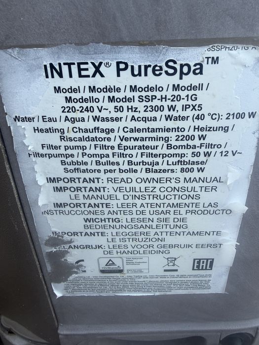 Pompa JACUZZI intex. Nowa grzalka. GRATISY !!!