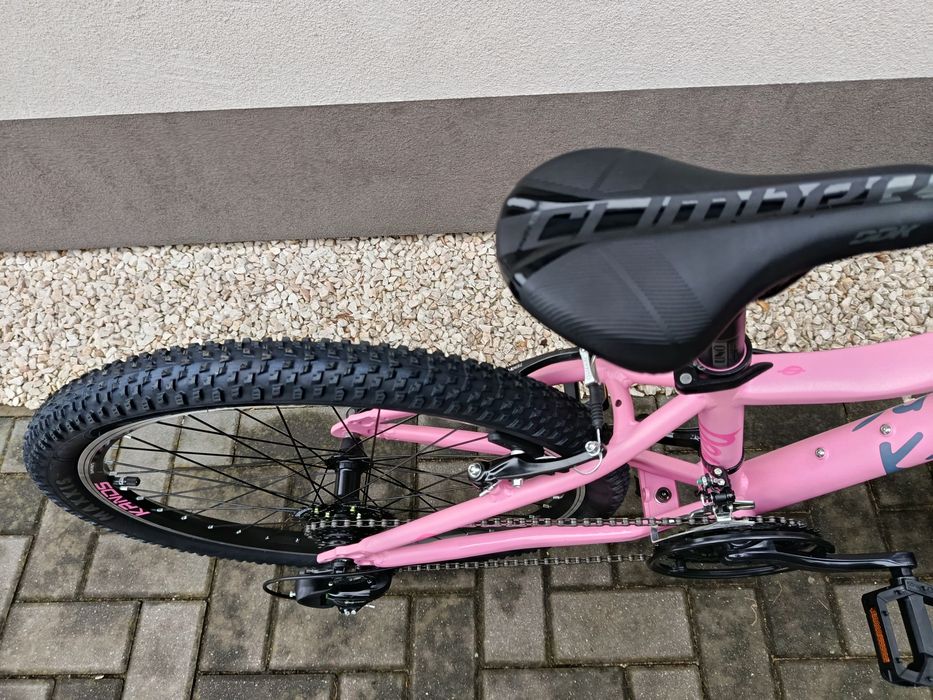 Nowy Kands Dragon 24" różowy z brokatem 13" osprzęt Shimano 3 kolory