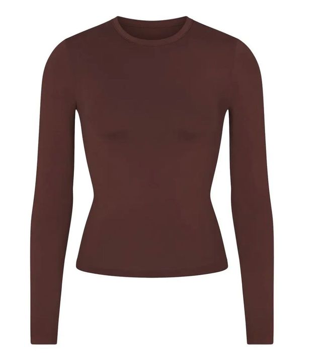 Лонгслів SKIMS COCOA, long sleeve  XS/S/M