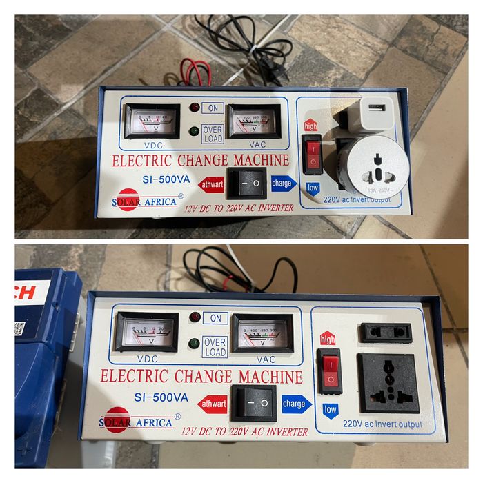 Інвертор з функцією заряджання АКБ + АКБ Bosch 95 ah.