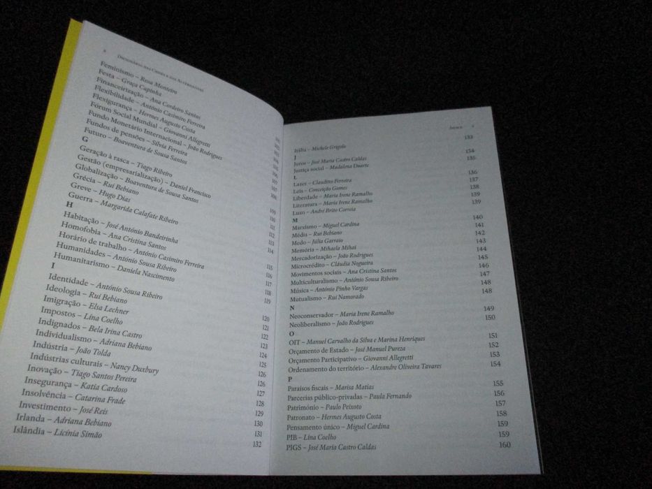 Livro Dicionário das Crises e das Alternativas