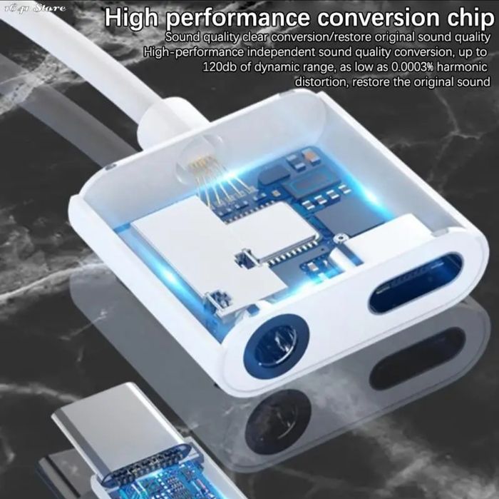 Адаптер Type C => Jack 3.5 + Type C
