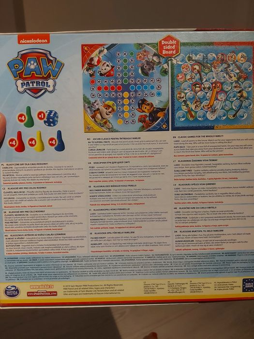 2w1 psi patrol gra planszowa dla dzieci