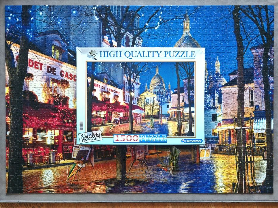 Puzzle kompletne 1500 clementoni Paryż Montmartre