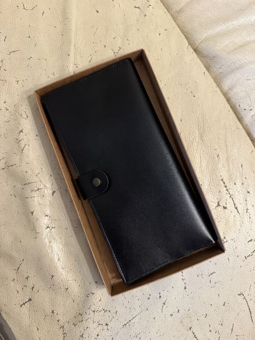 Тревел кейс чорний шкіра натуральна