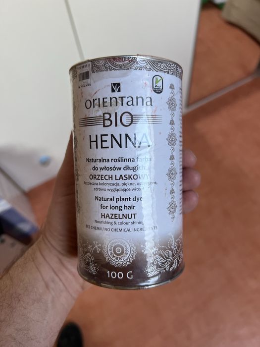 Bio henna kolor orzech laskowy