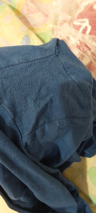 Rybaczki leginsy 3/4 niebieskie legginsy mila L Xl