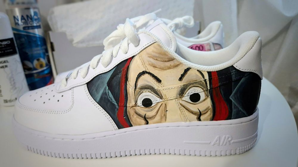 Nike Air Force 1 Custom – La Casa de Papel | Rozmiar 45 | NOWE