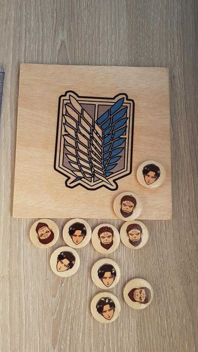 Tic-Tac-Toe Game: Attack on Titan – New Handmade Levi Ackerman64584877996931123
