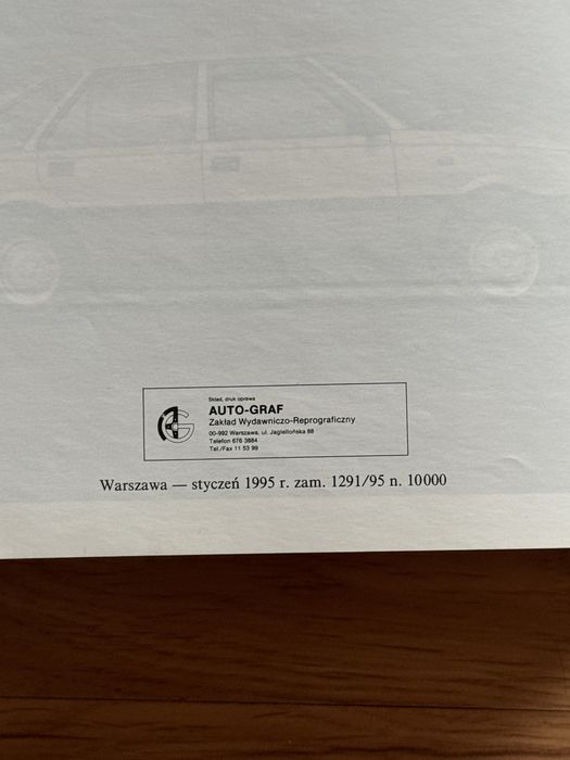 Książka, instrukcja obsługi FSO POLONEZ Caro