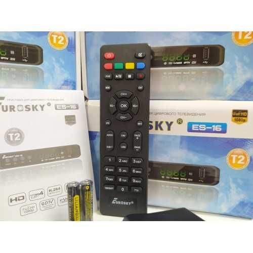Приставка Т2 ресивер EuroSky ES-16 приемник DVB-T2/C YouTube IPTV MeGo