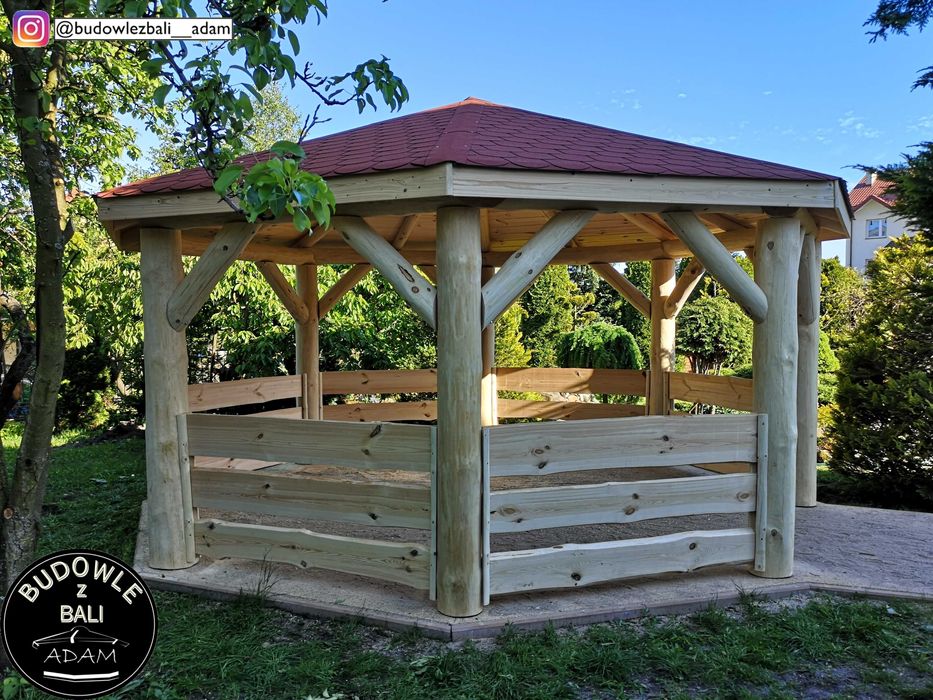 Altana Ośmiokątna z Bala, Altanka z Bali, Altana Ogrodowa (montaż)