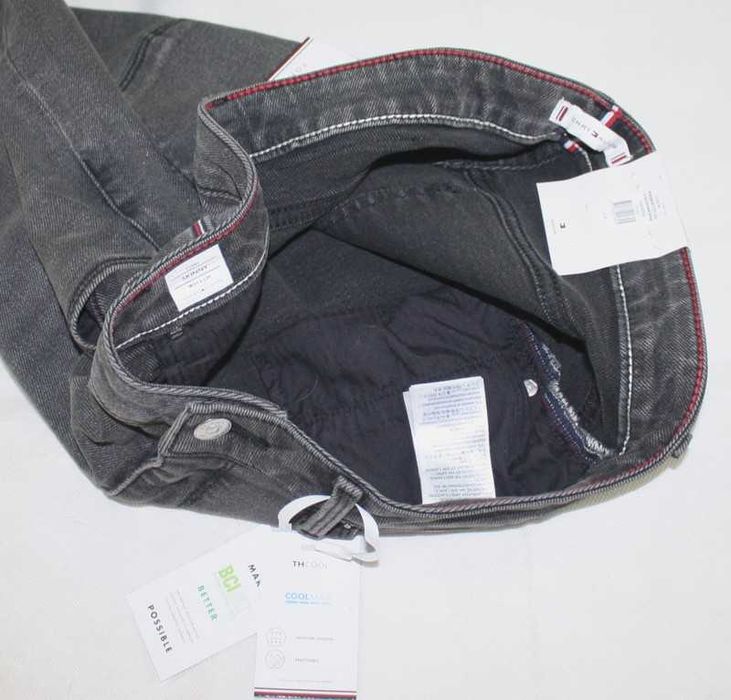 Damskie jeansy Tommy Hilfiger Como - Skinny szare nowe oryg. - W33/L30