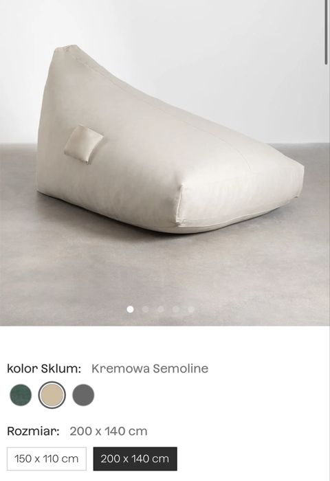 Dwie pufy ogrodowe Sklum.