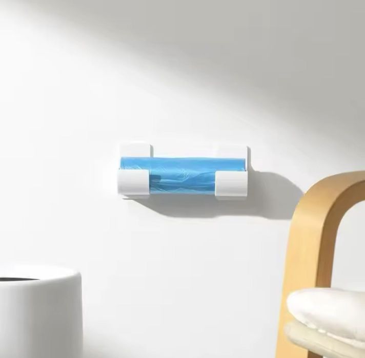 Suporte para rolo de sacos, papel vegetal, aluminio. Com autocolante.