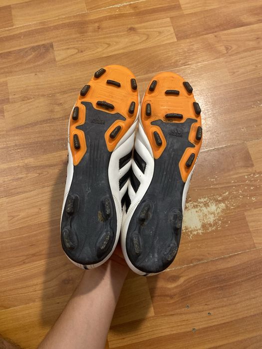 (47р 30см) ADIDAS GOLETTO Белые бутсы копы копочки білі бутси копи