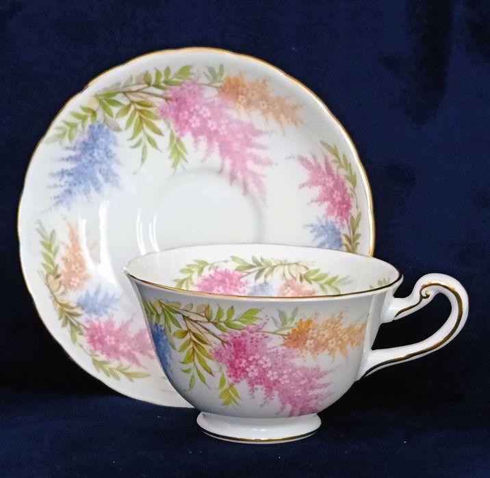 **DUO**filiżanka do herbaty porcelana Royal Chelsea 1945_1959