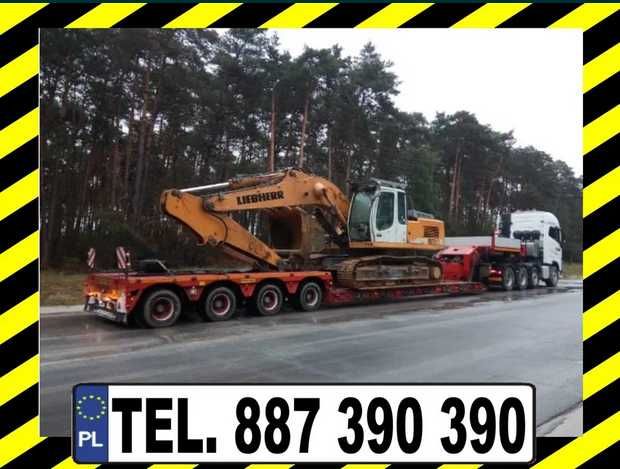 Transport Niskopodwoziowy WALEC ATLAS KOPARKA ŁADOWARKA Kontener Wózek