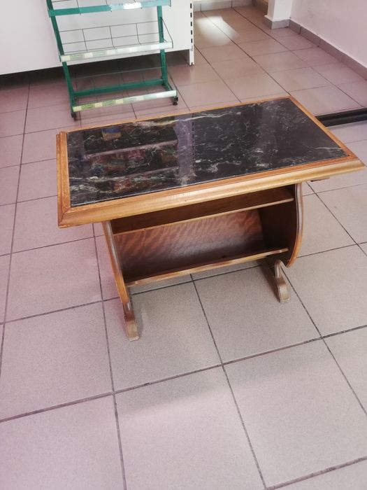 stolik kawowy kamień retro