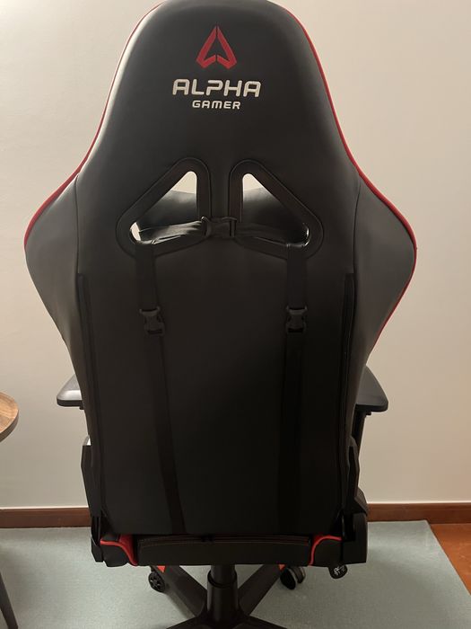 Cadeira Gaming Alpha Gamer Nimbus Preta/Vermelha Muito Bom Estado