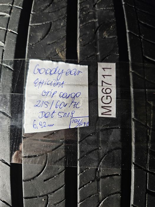 Goodyear 215/60 r17c EfficientGrip Cargo /// 7mm!!! Wysyłka