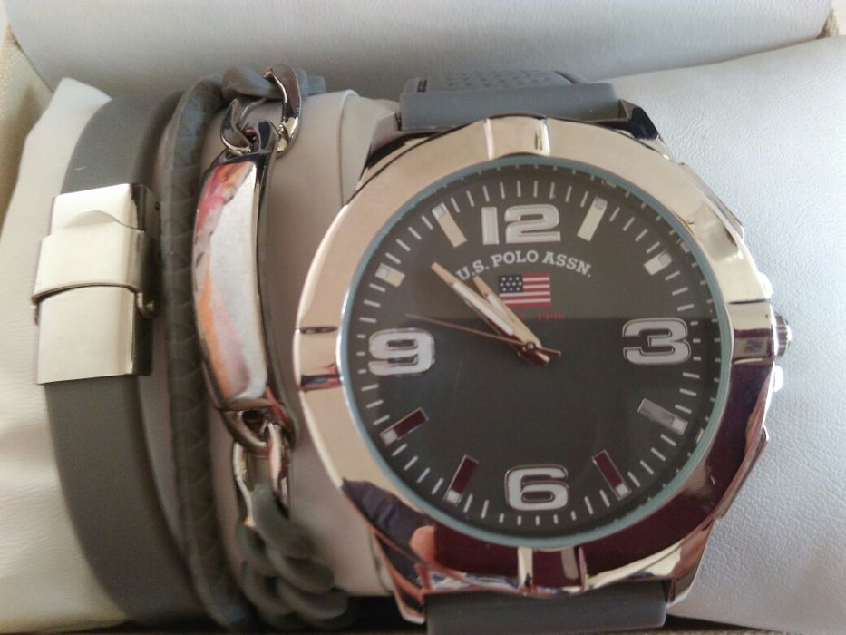 Zegarek U.S.Polo Assn. + zestaw 3 bransoletek.