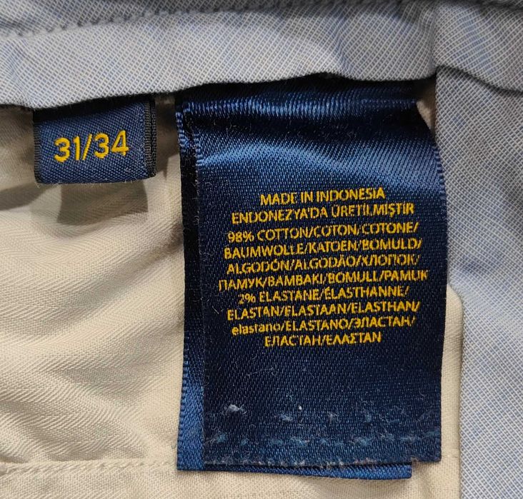 Wr) POLO RALPH LAUREN męskie spodnie materiałowe Roz.31/34