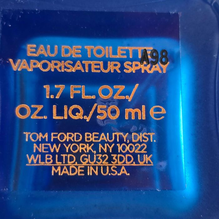 Tom Ford Costa Azzura Acqua 50ml edt ubytek unikat
