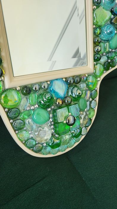 Stylowe artystyczne lustro dekoracyjne, sztuka, manufaktura