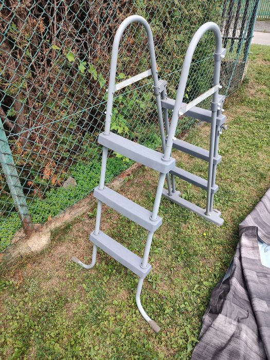 Basen bestway steel pro max 4,27x1,07 pompa piasku. pokrywa drabinka