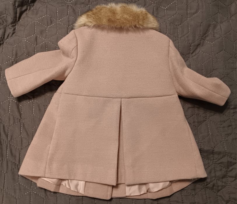 Nowy płaszczyk różowy chrzest