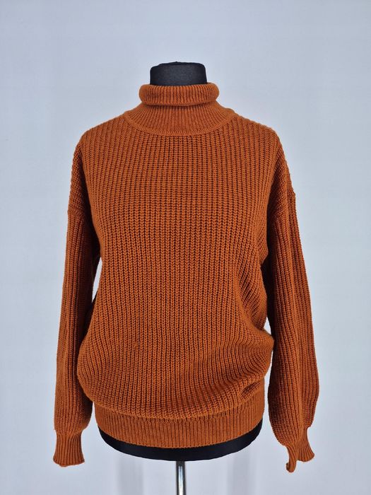 Sweter dziergany z golfem Boohoo M 38 10
