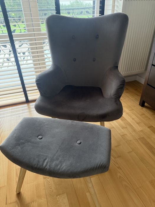 Fotek z podnozkiem szary Homla