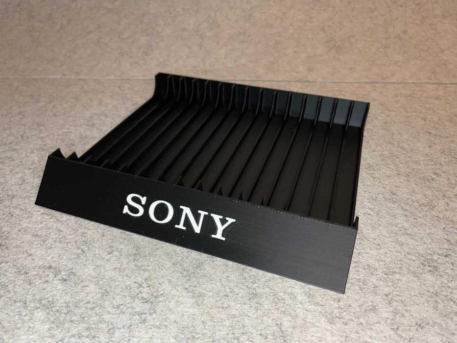Zestaw stojakow na plyty CD i kasety magnetofonowe Sony