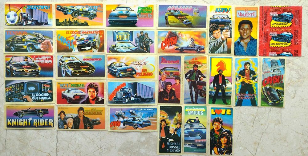 スオッチ90年代JFK含む4本セット Наклейки от жвачек 90-х. Knight Rider: 170 грн