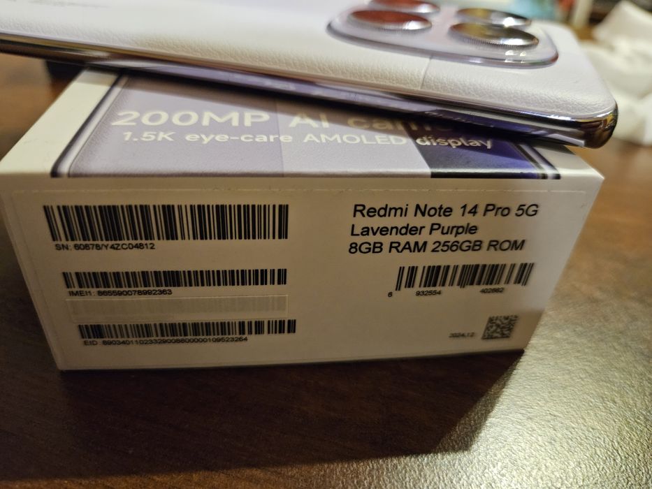 Xiaomi redmi 14 pro 5G super stan purple withe