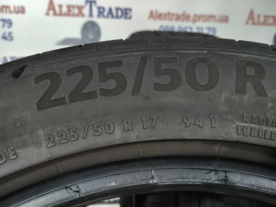 2 шт. 225/50 R17 Continental PremiumContact 6 літні шини вживані